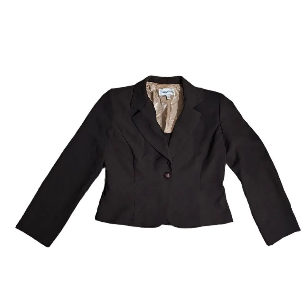 Women's DANNY &‎ NICOLE Single Button Blazer Size 10P Vintage
